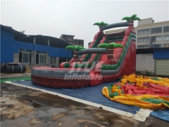 Palm Tree Commercial Inflatable Water Slides For Sale