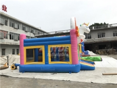 Commercial Adults Kids unicorn inflatable water slides combo