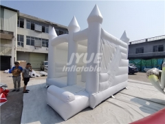 Commercial pastel Wedding Bouncy Castle white combo inflatable bouncers