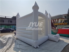 Commercial pastel Wedding Bouncy Castle white combo inflatable bouncers