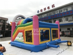 Commercial Adults Kids unicorn inflatable water slides combo