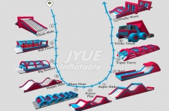 New Designed Inflatable 5k Run 5k Vancouver Inflatable Obstacle Course