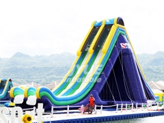 0.9mm PVC Tarpaulin Inflatable Water Obstacle Course For Sale