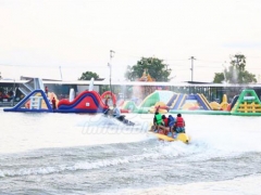 Floating Inflatable Water Park Large Customized Inflatable Floating Park Inflatable Water Obstacle Recreation Equipment