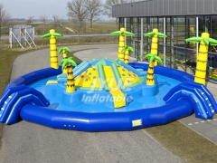 Happy Super Fun And Bouncy Plato Pvc Strong New Design Outdoor Kids Playgrounds Water Slide With Pool