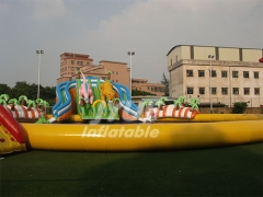 PVC Tarpaulin Adult Children's Inflatable Water Park For Playing Equipment