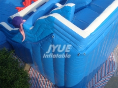 Water Park Games On Land Inflatable Water Pool Park Slide