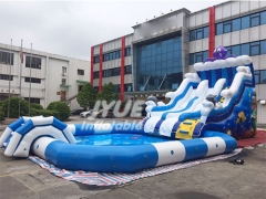 Ocean Theme Octopus Inflatable Water Land Mobile Park For Backyard Water Inflatables