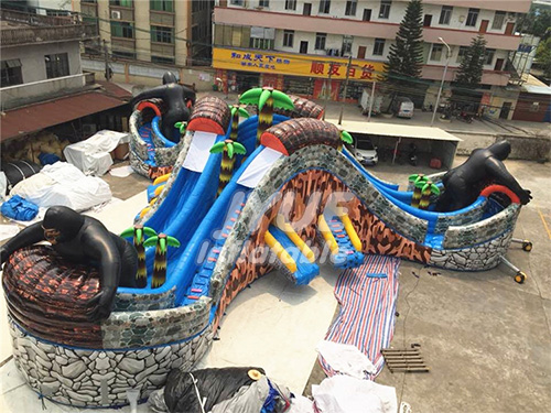 Huge Gorilla Jungle Theme Water Sports Equipment Inflatable Water Park