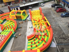 Kids Obstacle Course Equipment Inflatable Sport Games Rainbow Inflatable Obstacle Course