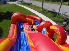 Super Fun Commercial Grades 0.55MM Giant Bounce Banzai Inflatable Water Slide Sale