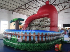 Angry Bird Attractive Jumping Huge Inflatable Trampoline Playground