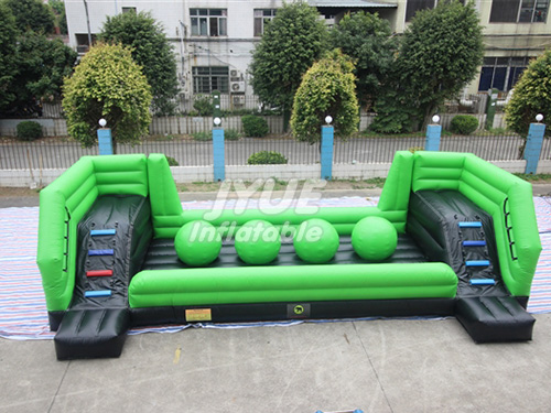 Inflatable Wipeout Game,Adults Inflatable Big Baller Wipeout Challenge 4 Balls Inflate Wipeout Obstacle Course