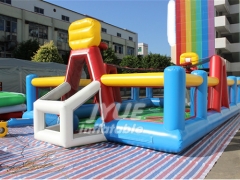 Inflatable Basketball Field Playground For Outdoor Sport Game