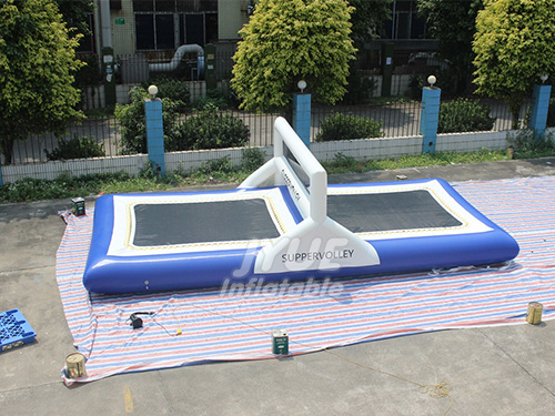 Aqua Park Equipment Inflatable Water Trampoline Volley Ball Court / Floating Volley Court For Sale