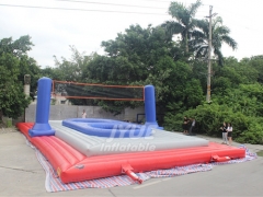 8 Person Adult Sport Game Inflatable Court For Beach
