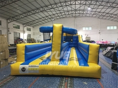 Two Lane Inflatable Bungee Run For Sale , Inflatable Bungee Trampoline Game