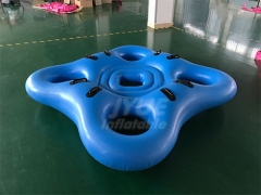 4 Person Inflatable Water Tube Air Chamber Cloverleaf Inflatable Water Park Tube