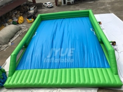 Blow Up Water Slide For Pool Inflatable Dropkick Water Slide With Air Jump Bag