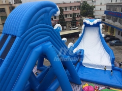 Big Blow Up Slide Wave Largest Inflatable Water Slide