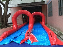 New Inflatable Island City Slide Play Center Small Inflatable Water Park Tube Slide