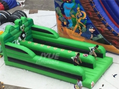 PVC Tarpaulin 2 Lane Bungee Run Inflatable For Sale With IPS System