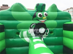 PVC Tarpaulin 2 Lane Bungee Run Inflatable For Sale With IPS System