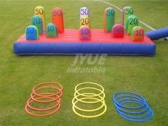 Commercial Carnival Inflatable Ring Toss Games Outdoor Inflatable Hoopla For Sale
