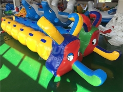 Team Building Games Large 6 Seaters Inflatable Caterpillar Racing Tube For Ride