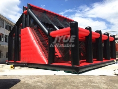 Jump Air Bag With Inflatable Jumping Platform Stunt Jump Inflatable Tower