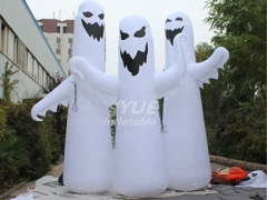 Customized Inflatable Halloween Ghost With LED Light For Decoration