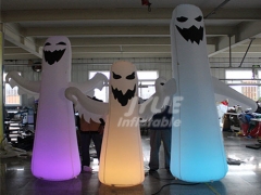 Customized Inflatable Halloween Ghost With LED Light For Decoration