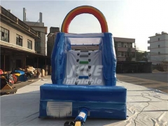 Commercial Wet N Dry Rainbow Inflatable Water Slide For Kids