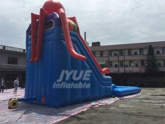 Large Summer PVC Kids Octopus Inflatable Water Slide With Pool