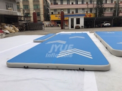 Customized Logo Airtrack Gymnastics Mat Inflatable Aqua Air Track With Free Pump