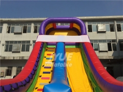 Commercial Colorful Rainbow Kids Inflatable Dry Slide From China Inflatable Factory