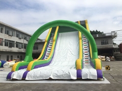 Outdoor Comercial Jungle Animal Inflatable Dry Slide For Kids