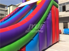Commercial Colorful Rainbow Kids Inflatable Dry Slide From China Inflatable Factory