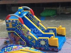 Custom Design Commercial Robot Inflatable Slide With Full Printing