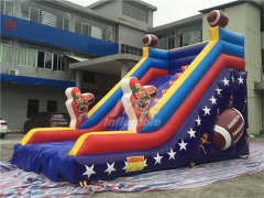 Manufacturer Commercial Rugby Inflatable Dry Slide For Kids