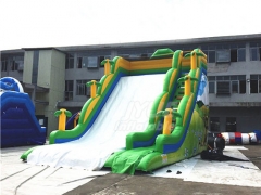 Large Outdoor Playground Use Commercial Children Jungle Inflatable Slide