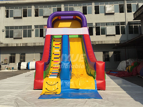 Commercial Colorful Rainbow Kids Inflatable Dry Slide From China Inflatable Factory