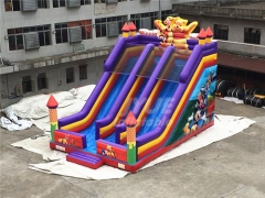 Customized OEM ODM Winnie The Pooh Inflatable Dry Slide For Children Kids