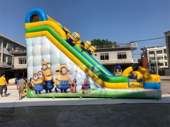 Customized Minion Theme Inflatable Water Slide For Backyard