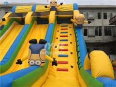 Party Rental Amusement Park Play Equipment Inflatable Minions Slide For Sale