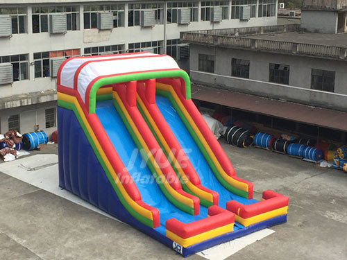 Blow Up Slide Double Lanes Inflatable Slide On Sale