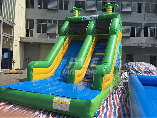 Hot Sale Inflatable Colorful Digital Printing Giant Jungle Dry Slides For Sale
