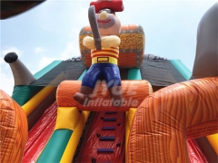 Commercial Use Giant Inflatable Pirate Ship Slide For Kids