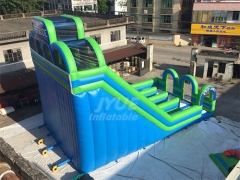 Commercial Large Outdoor Three Lane Inflatable Super Slide With Air Blower