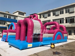 Inflatable Kids Adults Game Bounce House Obstacle Course For Outdoor Events